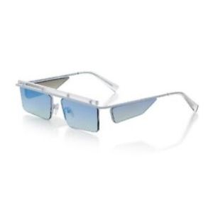 ADAM SELMAN X LE SPECS LUXE THE FLEX BLUE WHITE SUNGLASSES
